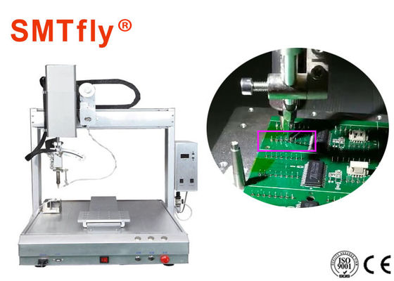 ประเทศจีน 0.02mm ความแม่นยำ PCB Robotic Soldering Machine สำหรับบอร์ดวงจรไฟฟ้า SMTfly-411 ผู้ผลิต