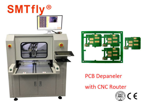 ประเทศจีน ยืนอยู่คนเดียว CNC PCB Depaneling Router เครื่องด้วย 80mm / S, แม่นยำตัด 0.1mm ผู้ผลิต